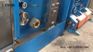 Double line wire drawing machine with annealer for 0.2-0.6mm copper wire Model: 242DTB