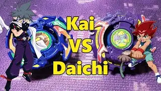 Kai Hiwatari (Dranzer Gigs) Vs Daichi (Gaia Dragoon Great) - Beyblade G-Revolution Battle
