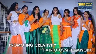 Flagathon 2025 - Draped in Pride, Designed with Passion! by Sona Fashion Technology students!