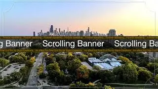 Scrolling Banner - a constant, steady, message crawl