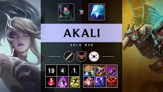 Akali Mid vs Anivia - KR Grandmaster Patch 25.17
