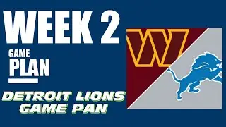 🚨DETROIT LIONS VS WASHINGTON COMMANDERS GAME PLAN/PREVIEW🚨