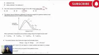 9701 P12 MayJune 2025  A Level Chemistry Paper 1 MCQs Q1 5 Solved
