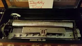 Vintage 8 Tune Cylinder Music Box