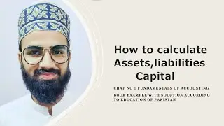 Accounting | Computation of Assets Liabilities Capital For Pakistani Student Book Example Solution