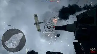 Shot Down 9 Planes With AA Gun | Battlefield 1