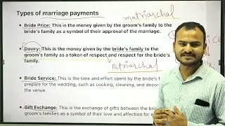 TYPES OF MARRIAGE PAYMENTS।।SANDEEP GOUR।।ANTHROPOLOGY ।।UPSC