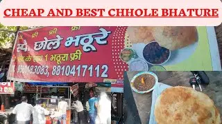 cheapest chhole bhature in delhi delhi😋😱 delhi ke chhole bhature ki recipe  😱Naraina industrial area
