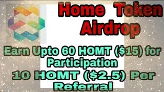 HOM Tokens Airdrop || Listing On Probit Exchange || HOM Token Airdrop 15$ HOMT | Official