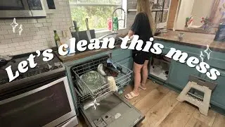 Real Life Messy House Clean With Me | Realistic Cleaning motivation | Stay At Home Mom 2025 🫶🏼