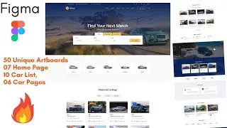 Car Dealer Dealership, Car Showroom, Car listing, Automotive Website Design Figma Template Download