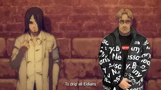 Zeke and Eren meeting in Liberio talking about to drip all Eldians.
