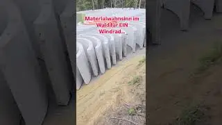 Materialwahnsinn eines #windrad `s #klimaschwindel #klimawahnsinn