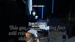 Inhaled Reminder #drummer #drums #shorts #music #mask #funny
