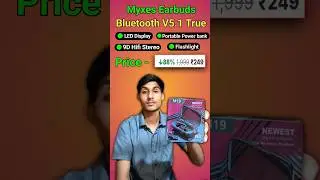 Myxes Earbuds Bluetooth V5.1 True Wireless stereo Bluetooth Headset  Unboxing