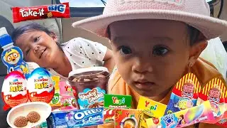 UNBOXING JAJANAN ESKRIM KINDERJOY YUPI SOSIS KANZLER KORORO SNACK TARO DARI ALFAMIDI