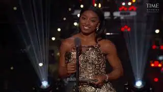 Simone Biles Accepts TIME100 Impact Award at 2025 TIME100 Gala