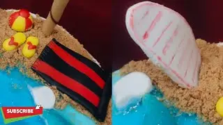 Beach theme cake topper | fondant Toppers | cook & bake with saba