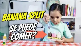 🍌🍨 Prepar&eacute; un Banana Split&hellip; &iquest;es real o fake? 😱
