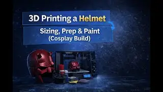 3D Printing a Daredevil Helmet | Sizing, Prep & Paint (Cosplay Build)