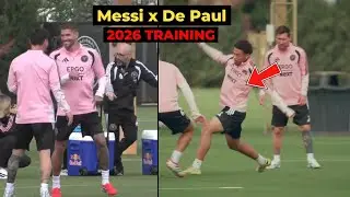 Messi De Paul return to Inter Miami training today