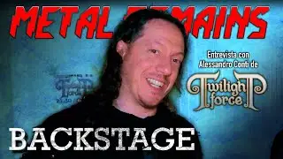 Interview with Alessandro Conti from Twilight Force 🇮🇹 at Leyendas Del Rock 2023 [Backstage]