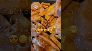 yummy chicken tikka nd fries # yummy # desi tikka # live #