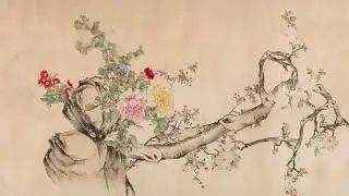 Flowers and Rock | The Vintage Floral Series - TV Art | 4K TV Art