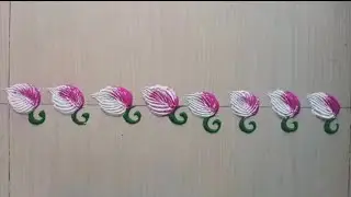 बॉर्डर रांगोळी आकर्षक पानाची रांगोळी 🌺🌺🌸Divya shinde #viral #rangoli
