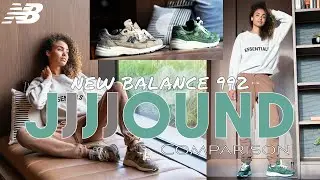 NEW BALANCE 992 X JJJJOUND ON FOOT REVIEW & STYLING HAUL! Green and Gray Comparison