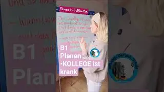 B1 Planen #telc #dtz #dtzpr&uuml;fung #germanexam #dtzpr&uuml;fung