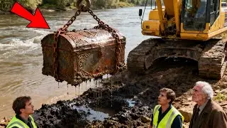 THE RIVER&rsquo;S 100-YEAR SECRET: WHAT THE EXCAVATOR LIFTED FROM THE MUD STUNNED THE TOWN