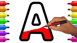 Learn and Color Letters from A to Z | Alphabet Coloring Pages for Kids