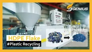 Hopper Feeding Plastic Recycling Machine｜ Chemical Container Recycling - Genius Machinery