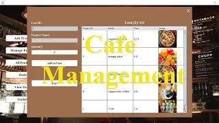 Cafe Management System  | Part-End | NetBeans & MySQL Workbench