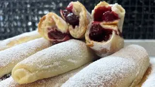 Вкусные и Нежные Мини-Рулеты с Вишней (Рецепт) 