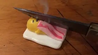 Red Hot Knife vs. Gudetama Egg