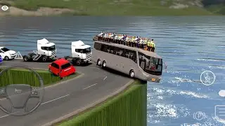 How To Bus Offroad Driving Game, Dangerous Road Bus Driving Gameplay