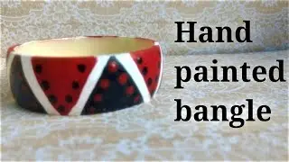 Hand painted bangle | Simple bangle design | DIY painted bangle