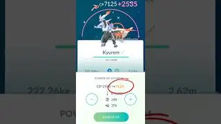 5100+ CP Макс. уровень 50 Белый Кюрем в Pokemon GO.