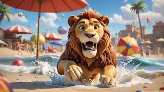 Lifeguard Lion Saves the Beach | Children&rsquo;s Safety Story & Adventure Tale