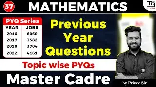 Math PYQ's Master Cadre 