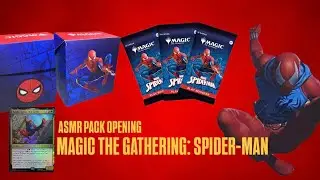 UNBOXING ASMR MAGIC THE GATHERING: SPIDER-MAN PRERELEASE BOX.