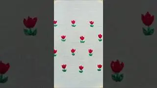 simple hand embroidery design #learning #tutorial #handembroidery