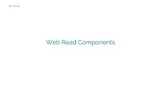 Web Read Components | Web Testing
