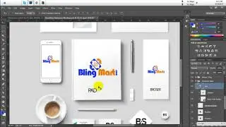 easy branding logo mockup  ps || easy tutorial