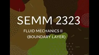 Boundary layer 3 - Tutorial about velocity profile