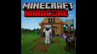 atak pillager'&oacute;w budowa domku i farm!!Minecraft Hardcore odc2
