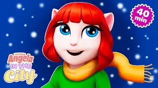 Winter Moments With Angela ❄️ Talking Angela: In The City Cartoon Compilation