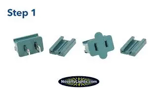 How To Use, Male and Female Snap On Plugs From Novelty Lights!